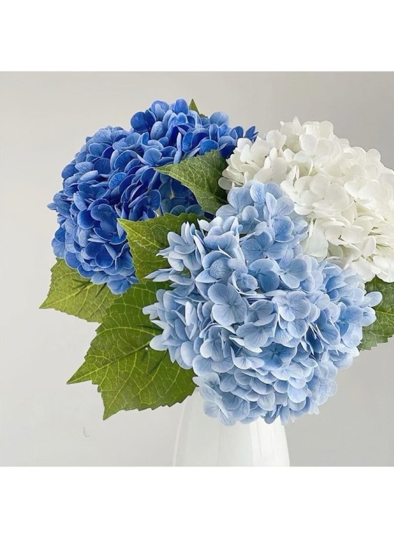 3PCS Hydrangeas Artificial Flowers-Real Touch Fake Flowers - Image 1